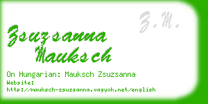 zsuzsanna mauksch business card